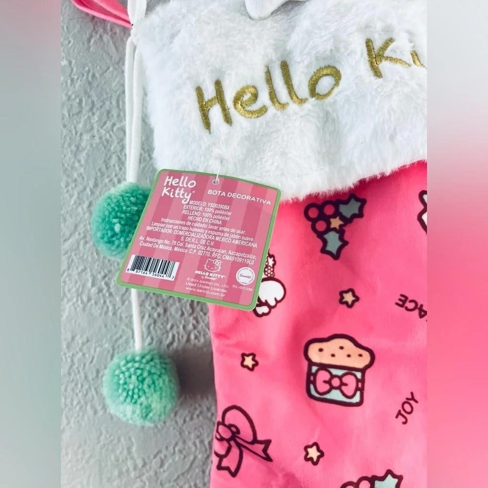 Hello kitty Sanrio hello kitty christmas stocking big size see measurements